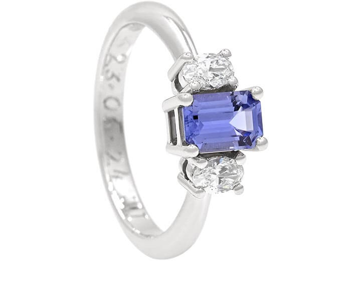 Captivating Violet Sapphire for Juliet's Dress Ring