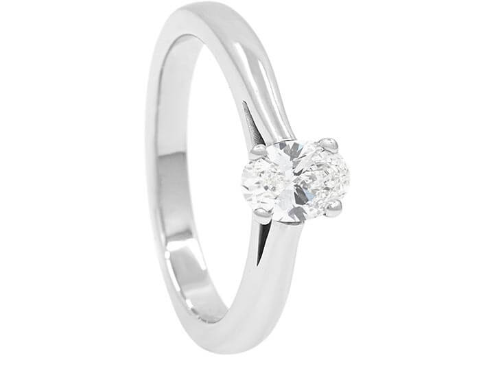 A Classic Oval Diamond Engagement Ring For Lowri