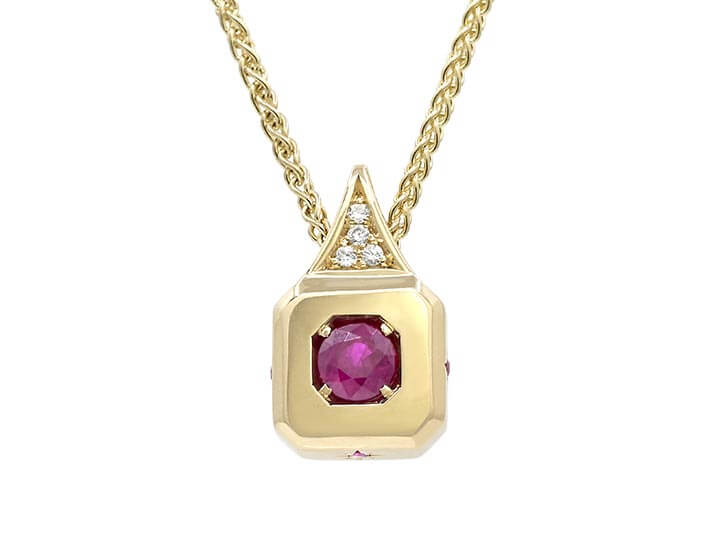 Julia's Bespoke Ruby Pendant