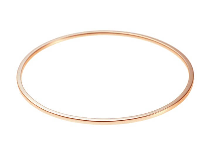 Delicate Handmade 9ct Rose Gold Bangle