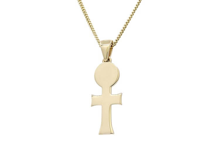 9ct Yellow Gold Cross of St. Alban Pendant