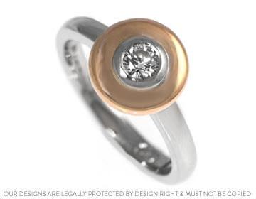 Chloe's Medieval inspired 18ct rose gold and palladium ring