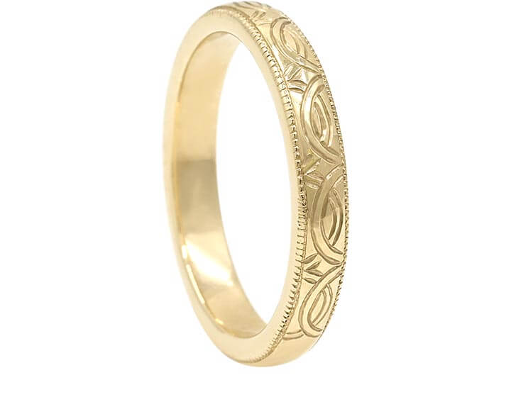 Fairtrade Gold Celtic Inspired Wedding Ring