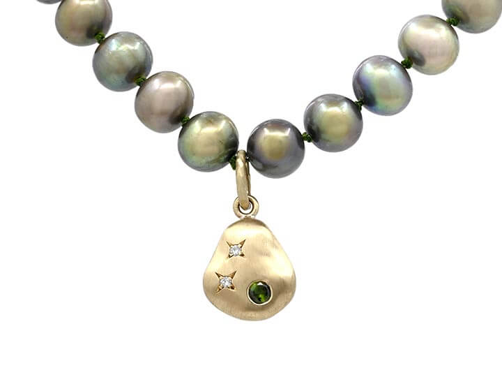 Pearls, Tourmaline and Diamonds for Emma