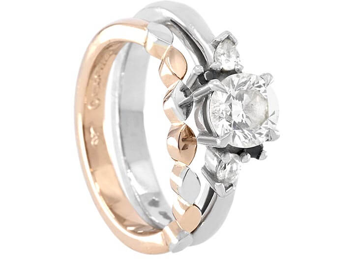 Iweta's Fitted Rose Gold and Platinum Wedding Ring