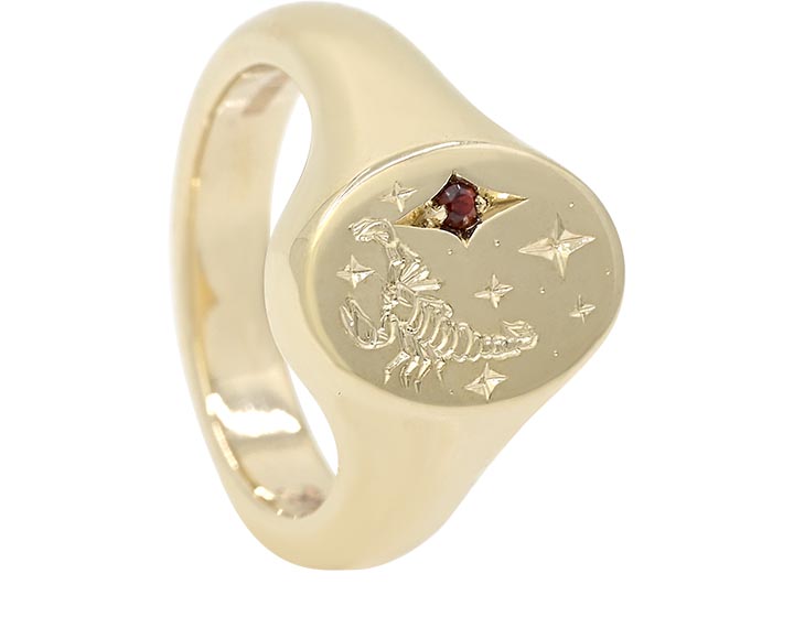 Isobel's Bespoke Scorpio Signet Ring