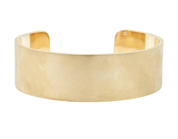 Gold Open Torque Bangle