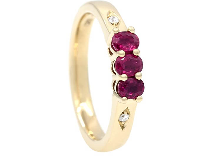 Margaret's Rubies and Diamond Dress Ring Rejuvenation