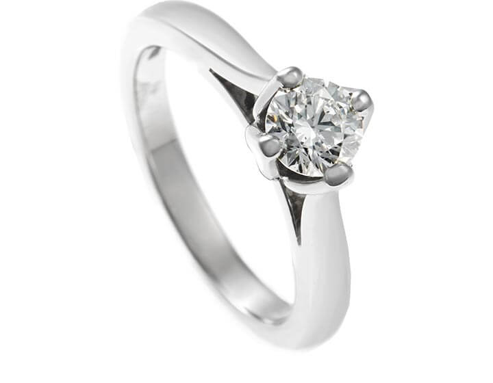 Hayley's Platinum and 0.50ct Brilliant Cut Diamond Engagement Ring