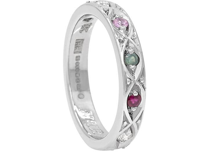 Natasha's Handmade Birthstone and Celtic Eternity Ring