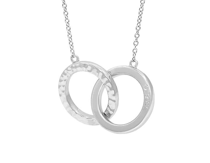 Engraved Linking Circles Pendant for Sarah