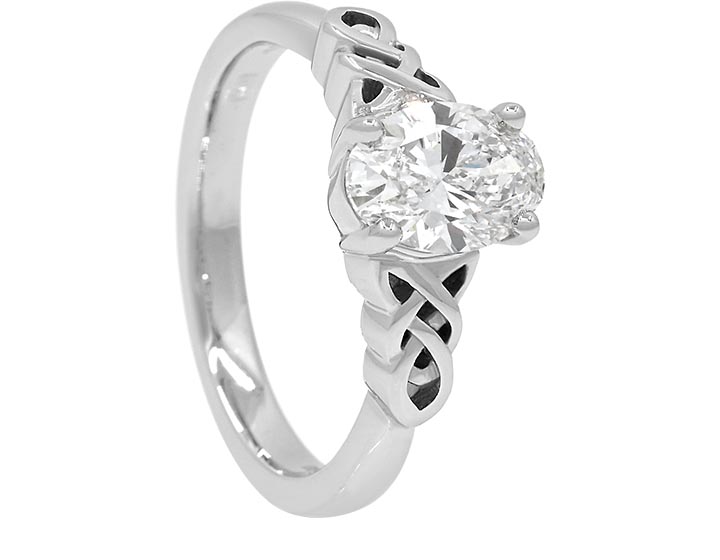Celtic Knot Inspired Design With 1.2ct Laboratory Grown Diamond