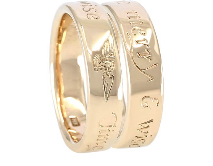 Julie and Victoria's Engraved Rings