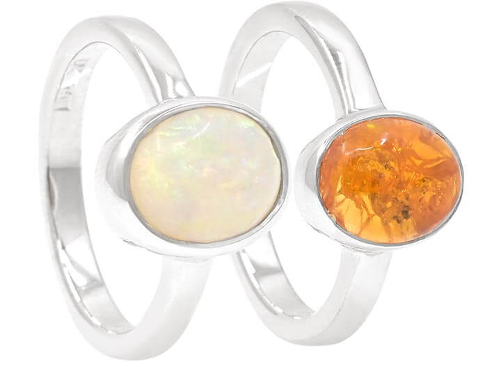 Carole's Pair of Opal Rings