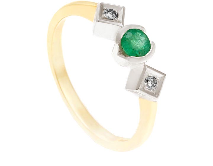 Susan's Redesigned Emerald Engagement Ring