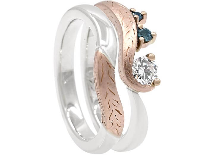 Kurt and Kitty's Shiba Inu Inspired Wedding Ring Set