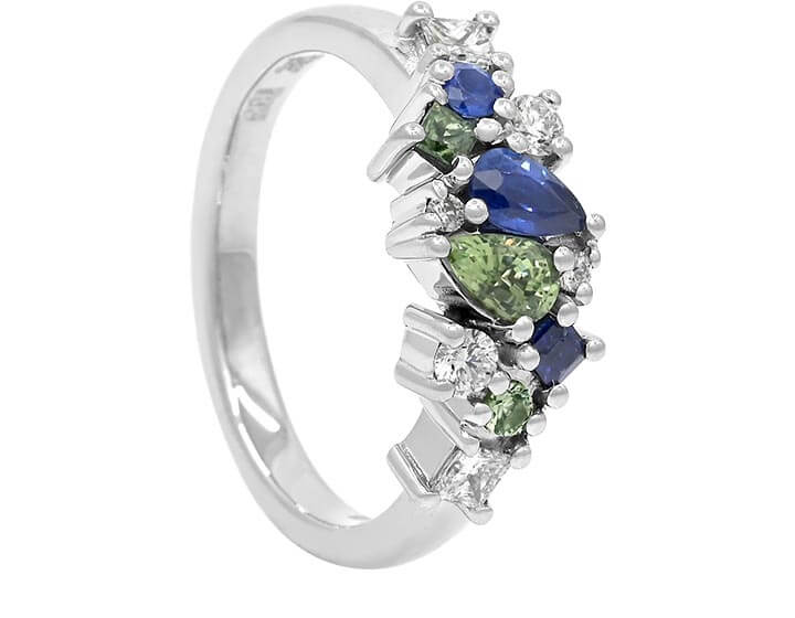 Bethan's Scatter Set Birthstone Eternity Ring
