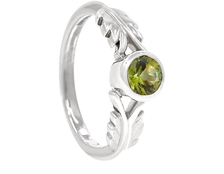 New Zealand Fern Inspired Engagement Ring for Hannah