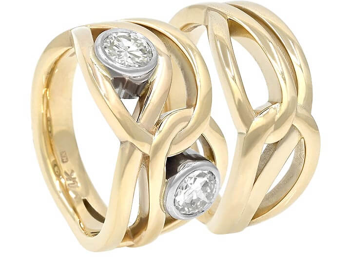 Marion and James' Multi Strand Rings