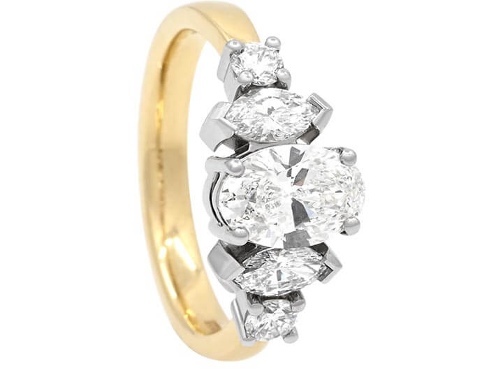Annie's Mixed Cut Laboratory Grown Diamond Engagement Ring