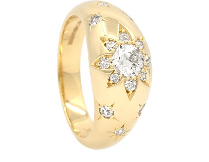 Heirloom Diamond Starburst Dress Ring