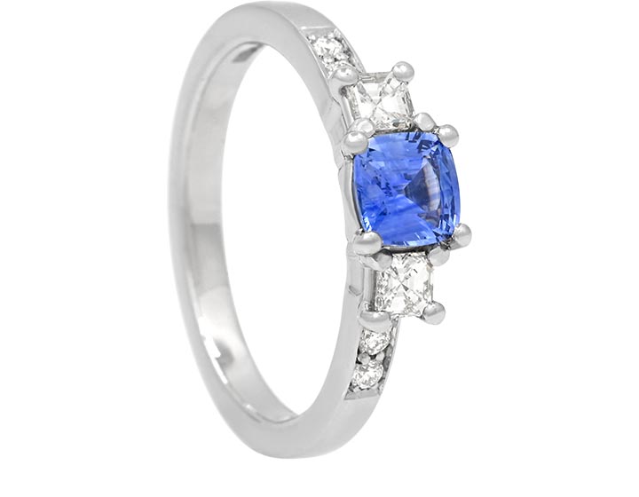 Bel's Sapphire and Diamond Engagement Ring