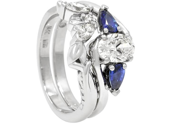 Floral Fitted Wedding Ring for Maisie