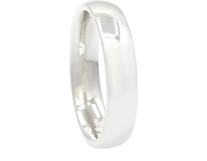 9ct White Gold 5mm Wedding Band