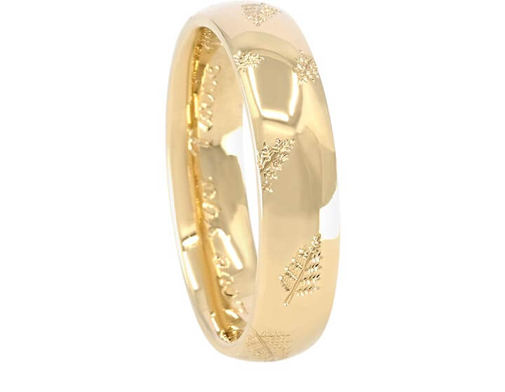 Samuel's Fern Inspired Wedding Ring