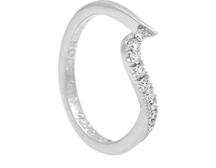 Charity's Fitted Wave Wedding Ring