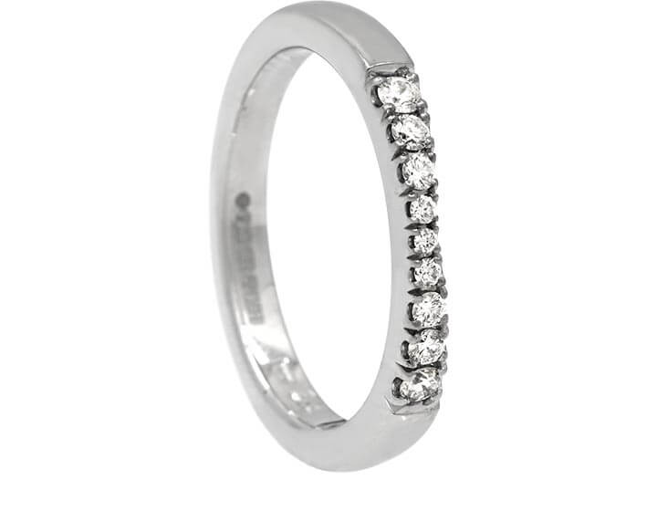Bespoke Diamond and White Gold Wedding Ring