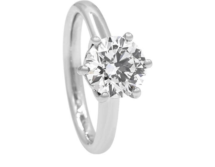 Lucy's Diamond Solitaire with Sentimental Engraving