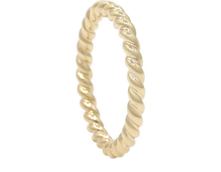 Twisting Rope Inspired Wedding Ring