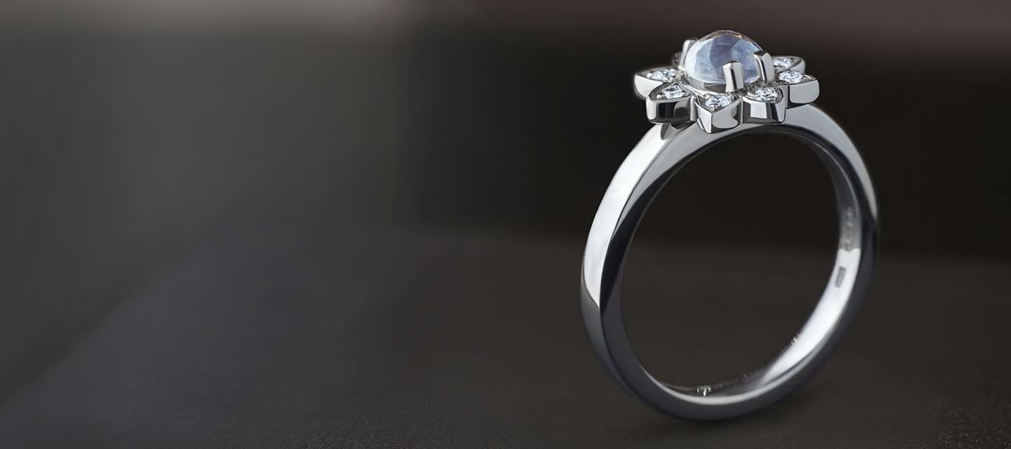 Moonstone Engagement Rings