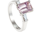 emerald cut morganite