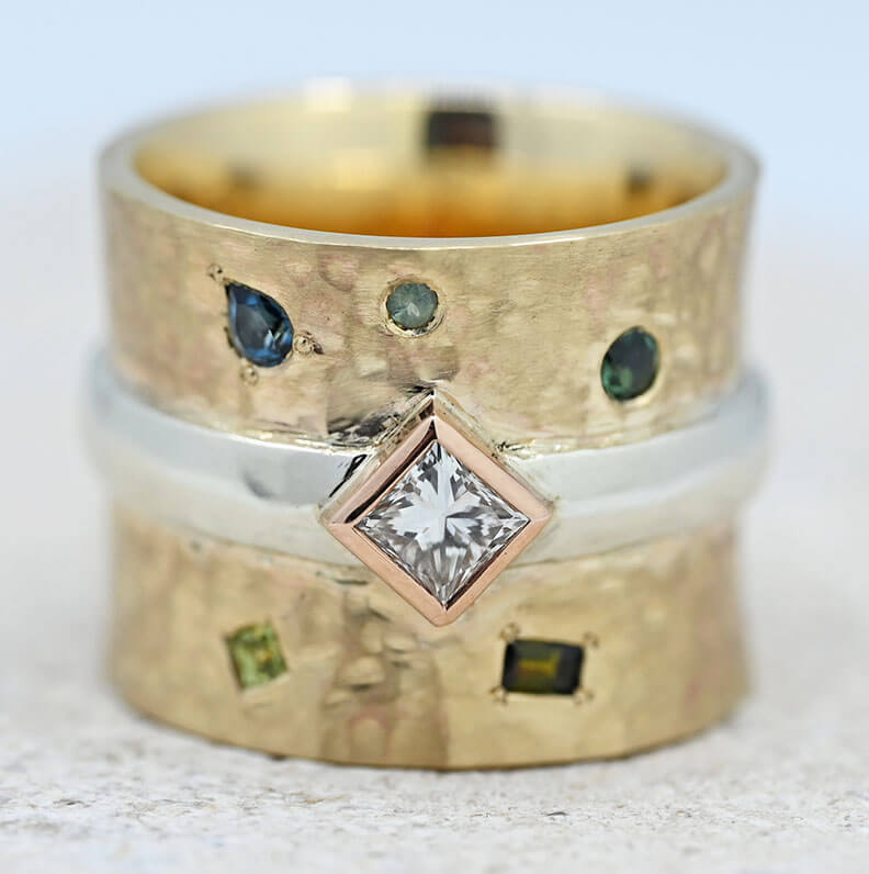 How to mix golds together in your jewellery Harriet Kelsall